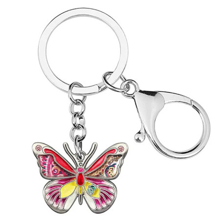 Cute Butterfly Enamel Keychain - Unique Gift | 7 Colors