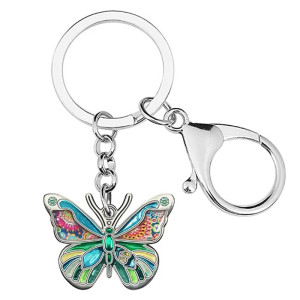 Cute Butterfly Enamel Keychain - Unique Gift | 7 Colors