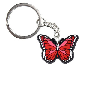 Porte-clés Papillon en PVC Coloré - Idéal pour Sacs et Trousseaux ! 🦋