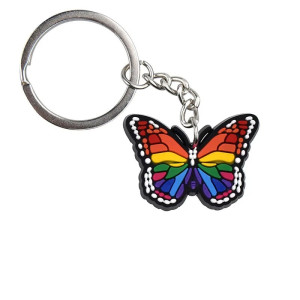 Cute Butterfly Keychain | Colorful Soft PVC Bag Charm Gift 🦋