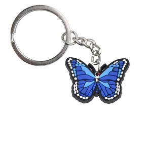 Porte-clés Papillon en PVC Coloré - Idéal pour Sacs et Trousseaux ! 🦋