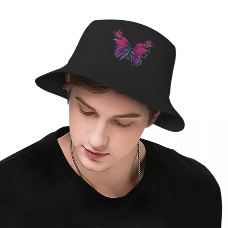 Chapeau Bob Grand Papillon 4 Couleurs - Idéal pour Amateurs de Nature