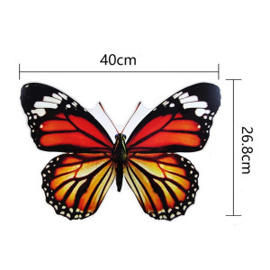 Blue & Black Butterfly Sticker 14x11cm - Mystic PVC Decal