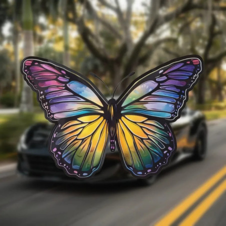 Cute Rainbow Butterfly Vinyl Sticker for Laptops & Decor
