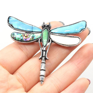 Colorful Mosaic Dragonfly Earrings | Unique Insect Jewelry Gift