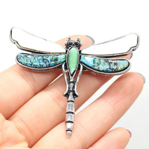 Colorful Mosaic Dragonfly Earrings | Unique Insect Jewelry Gift