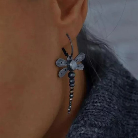 Boucles d'Oreilles Libellule Vintage classy