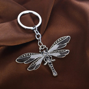 Colorful Acrylic Dragonfly Keychain - Unique Nature Gift