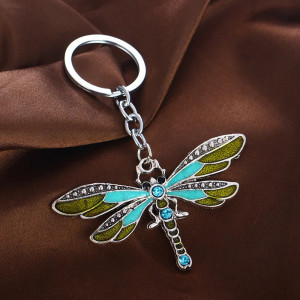 Porte-clés Libéllule en Acrylique Coloré - Accessoire Unique