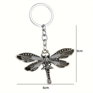 Colorful Acrylic Dragonfly Keychain - Unique Nature Gift