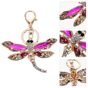 Porte-clés Libéllule en Strass Coloré | 1001Abeilles.com