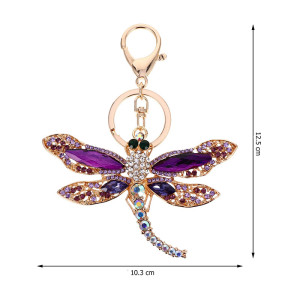 Porte-clés Libéllule en Strass Coloré | 1001Abeilles.com