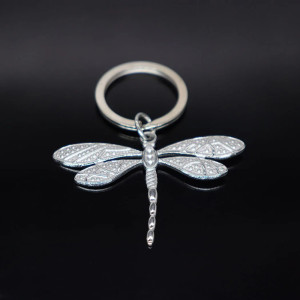 Porte-clés Libéllule Strass étincellant - Bijou Raffiné