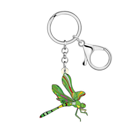 Porte-clés Libéllule en Alliage émaillé - 6 Couleurs Disponibles - 1001Abeilles
