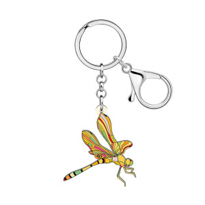 Porte-clés Libéllule en Alliage émaillé - 6 Couleurs Disponibles - 1001Abeilles