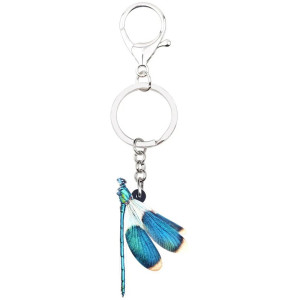 Porte-clés Libéllule Bleue avec Corchet - 1001 Abeilles