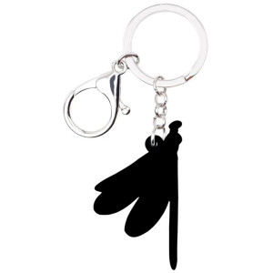 Blue Dragonfly Keychain | Cute Resin Insect Gift | 1001Bees