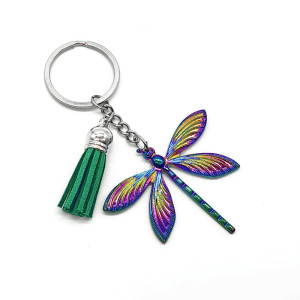 Cute Dragonfly Keychain in Colorful Acrylic | 1001 Bees