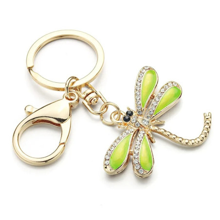Colorful Enamel Dragonfly Keychain | Cute Gift | 1001bees.com