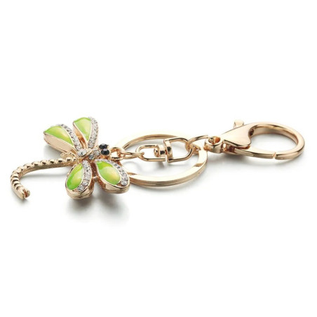 Colorful Enamel Dragonfly Keychain | Cute Gift | 1001bees.com