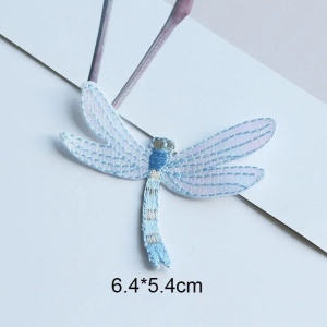 Cute Dragonfly Embroidered Iron-On Patch | Gift Idea | 1001bees