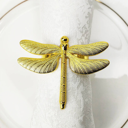 Dragonfly Napkin Rings (Set of 6) | Elegant Table Decor Gift