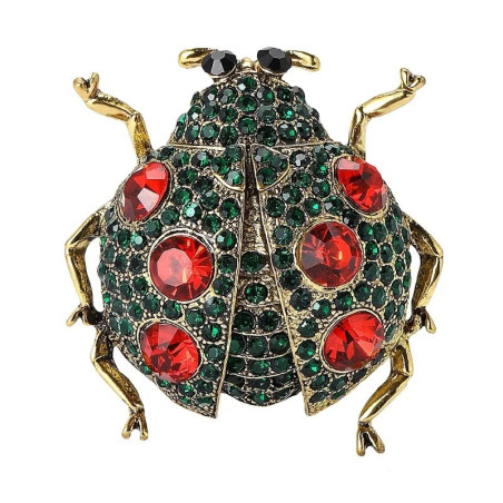 Broche Coccinelle Éclatante - Bijou Unique pour Amoureux des Insectes