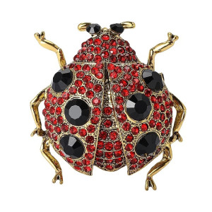 Broche Coccinelle Éclatante - Bijou Unique pour Amoureux des Insectes