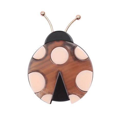 Broche Coccinelle Élégance Pastel | Bijou Cadeau Original