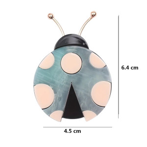 Broche Coccinelle Élégance Pastel | Bijou Cadeau Original