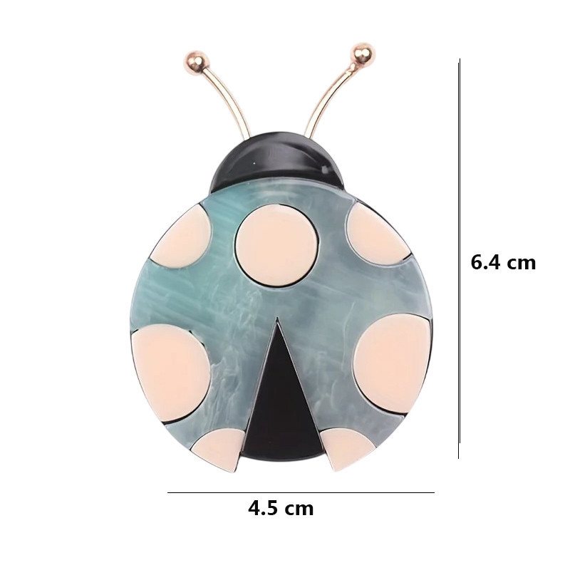 Broche Coccinelle Élégance Pastel | Bijou Cadeau Original
