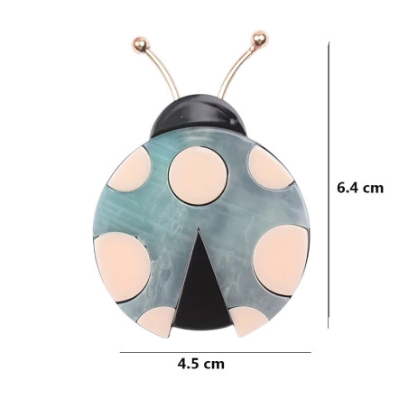 Broche Coccinelle Élégance Pastel | Bijou Cadeau Original