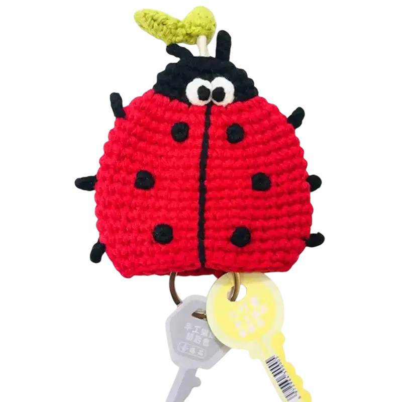 Handmade Crochet Ladybug Keychain – Cute & Unique Gift Idea