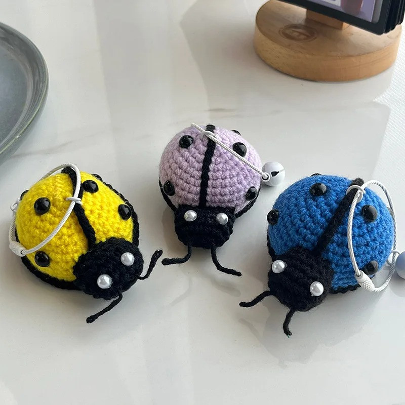 Porte-Clés Coccinelle en Crochet Douceur - 3 couleurs au choix !