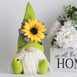 Gnome Abeille et Coccinelle Champêtre