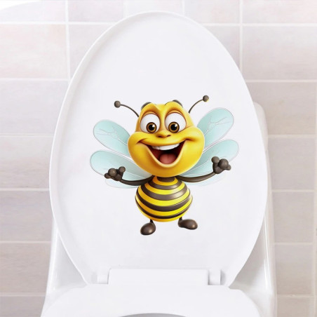 Pegatina Abeja Chispeante | Sticker de PVC Divertido y Duradero