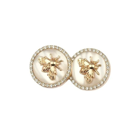 Elegant Rhinestone Bee Button | Cute Sewing & Craft Gift