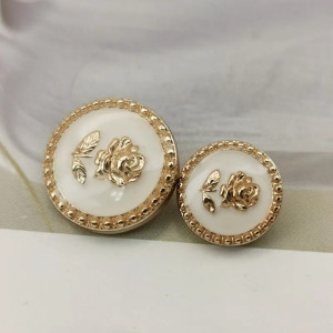 Bouton Élégance Florale Vintage (23mm) - Lot de 10 pièces| Couture Chic & Rétro
