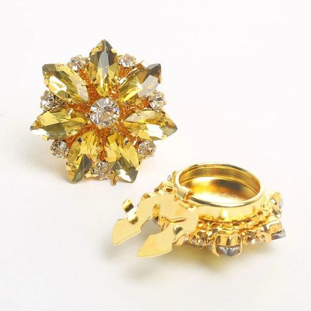 Copribottone Gioiello "Fleur Royale" | Idea Regalo Donna Unica