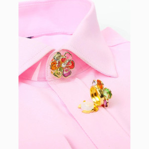 Cache-Bouton Fleur d'Éclat - 5 couleurs au choix - Lot de 2 pièces !