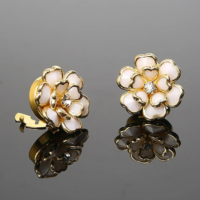 Cubrebotón "Flor de Esplendor" | Accesorio de Moda Original