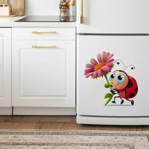 Cute Ladybug "Sweet Forager" Sticker | Unique Vinyl Decal