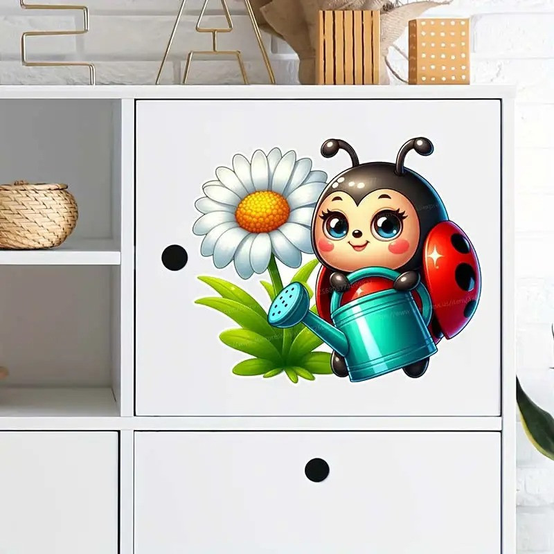 Cute Ladybug Sticker 'Enchanted Garden' | Unique Gift Idea
