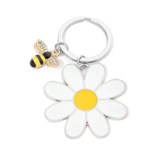Porte-clés Abeille Dorée & Marguerite