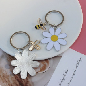 Porte-clés Abeille Dorée & Marguerite