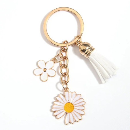 Porte-clés "Marguerite Élégante"