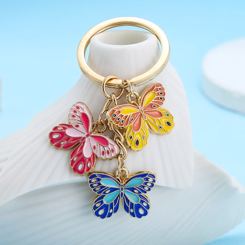 Porte-clés Trio de Papillons Enchanté