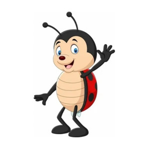 Sticker Coccinelle Mignonne "Bonjour Printemps" | Idée Cadeau