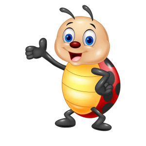 Sticker Coccinelle Sourire Radieux | Idée Cadeau Originale