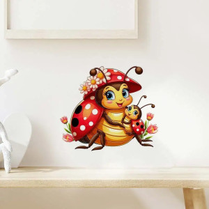 Sticker Maman Coccinelle Tendresse | Déco Chambre Bébé
